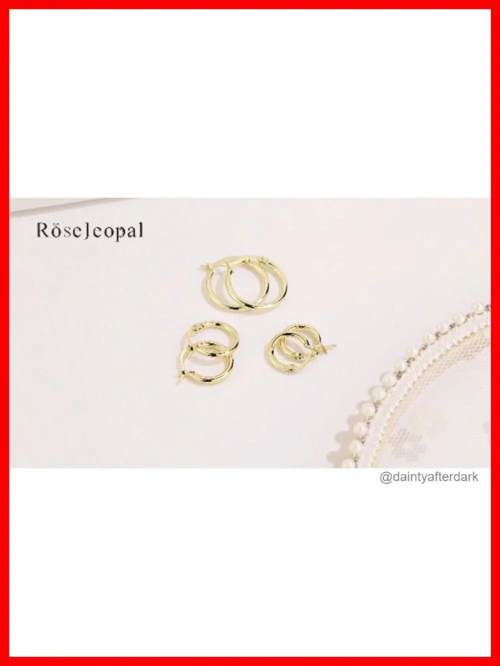 3 Pairs Gold Hoop Earrings Set 14K Gold Plated 925 Sterling Silver Post